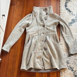 Patagonia Long better sweater grey fleece coat